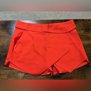 ZARA Basic orange skorts